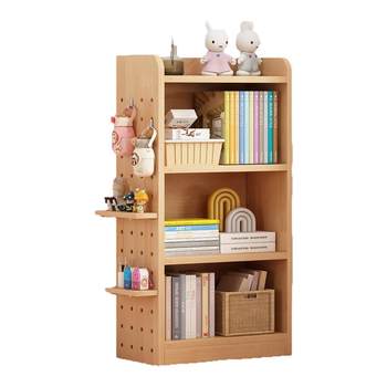 Solid wood multi-layer perforated board bookshelf