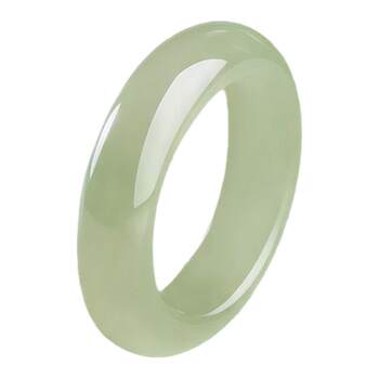 Shipulin natural clear water hetian jade peace ring ring bracelet with certificate for girlfriend’s mother