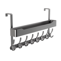 Door back hook door back type punch-free clothes rack storage clothes storage rack door hanging rack wall hanging clothes hook 3130