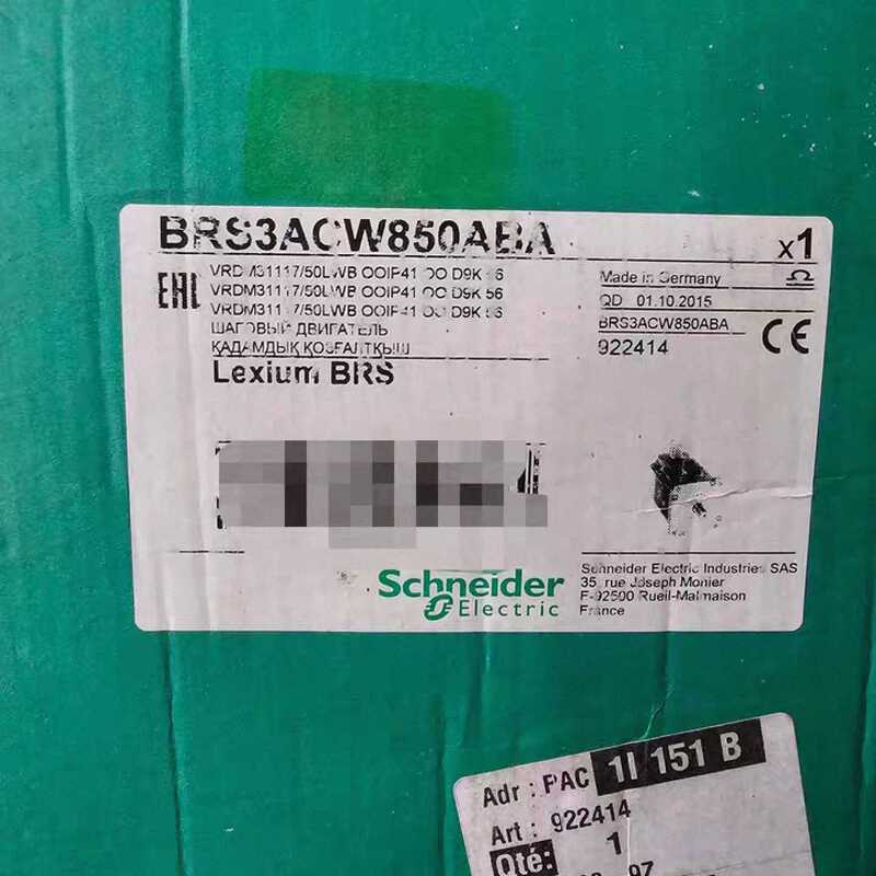Negotiable Price for Schneider Servo Motor Brs3Acw850Aba, Various Models, Full Price, Contact Customer Service for Inquiries