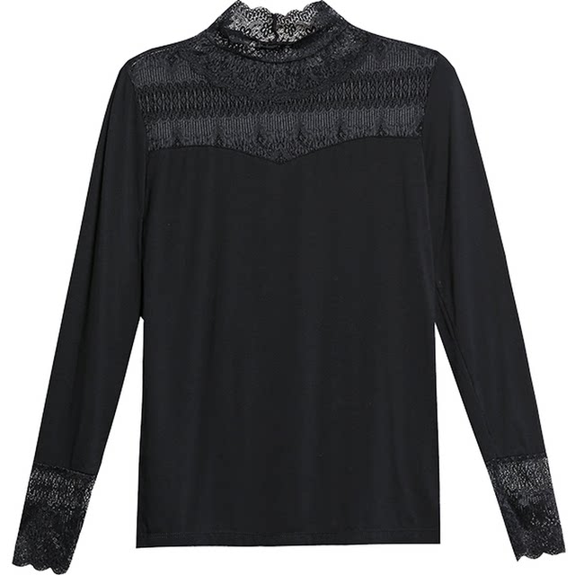 Modal bottoming shirt slim fit lace ເສື້ອ bottoming versatile