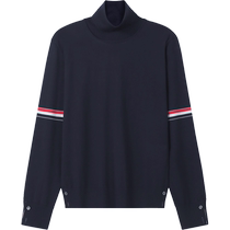 (Self-operated) Thom Browne mens wool turtleneck pullover sweater cardigan MKA413A Y1014
