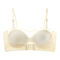 Front button strapless tube top invisible seamless bra for women summer thin non-slip chest wrap and beautiful back bra