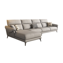 Pashaman new fabric sofa Nordic modern simple living room cotton and linen imperial concubine combination high back latex wash-free