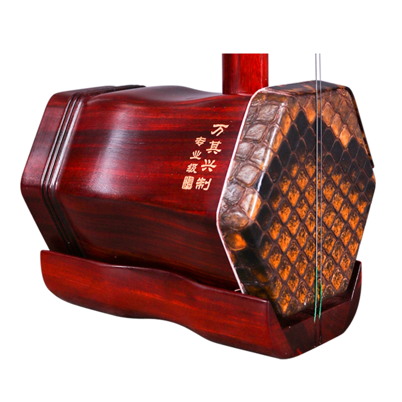 大特価・二胡☆最上級紫檀☆本格錦蛇皮☆古月琴坊・万