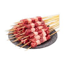 Original cut mutton skewers fresh barbecue 300g*5 packs 100 skewers of household outdoor air fryer barbecue ingredients