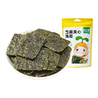 窝小芽芝麻海苔夹心脆片零食即食拌饭碎紫菜送婴幼儿童宝宝辅食谱