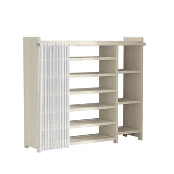 Dust-proof corridor shoe rack multi-layer household door shoe cabinet