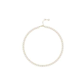 Pearl 14k gold-filled sweater chain women's long necklace