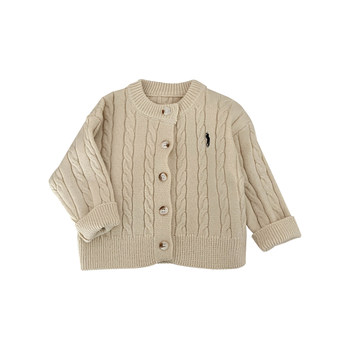 Boys sweater jacket spring and autumn clothes solid color knitted cardigan Boys sweater jacket spring and autumn clothes solid color knitted cardigan