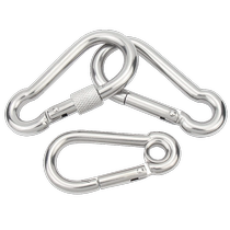 Jinchao 304 stainless steel quick connect ring safety buckle key chain spring buckle dog chain buckle carabiner nut spring buckle