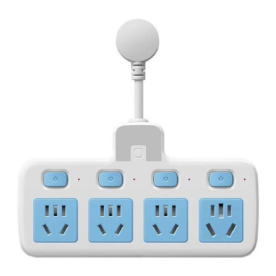 One-to-one independent control of electric shock-proof extension socket