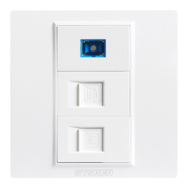 Type 86 concealed 10G network port panel fiber optic phone Category 6 super shielded network cable computer socket