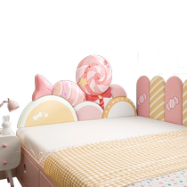 Tatami wall soft bag girl childrens room headboard back cushion soft bag princess cute anti-collision wall sticker self-adhesive