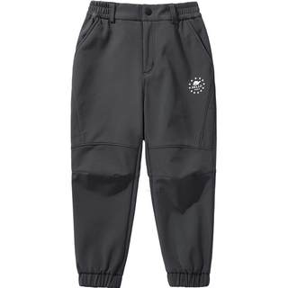 伯希和儿童软壳裤秋冬户外裤防风防泼水男女童运动徒步加绒长裤