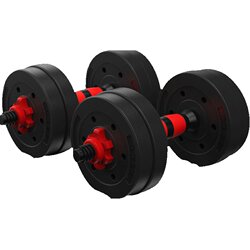 Senx Rubber-Coated Environmentally Friendly Dumbbells Men's Fitness Home Fitness Equipment Barbell Set 10/20/30kg Pair