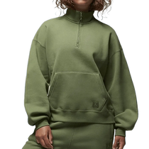 Nike JORDAN new womens stand collar half zip fashion trend sweatshirt FD7222