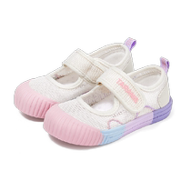 Tyranis new summer girls canvas shoes lightweight and breathable kindergarten indoor shoes one-leg sports sneakers