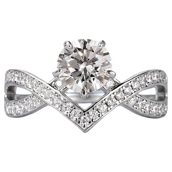 Moissanite 925 silver plated 18k gold wedding ring for women