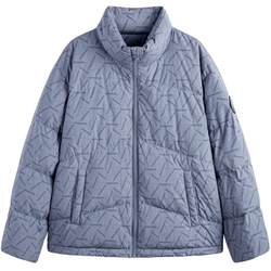 GXG men's outlet trendy dark pattern embossed down jacket men's short bread coat warm jacket 23 ຜະລິດຕະພັນລະດູຫນາວໃຫມ່