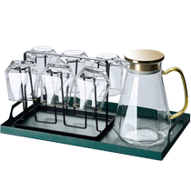 Suning high-end glass home simple living room drinking creative Internet celebrity beer mug tea cup set 2008