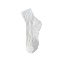 muji Muji socks ຂອງຜູ້ຊາຍໃນພາກຮຽນ spring ແລະດູໃບໄມ້ລົ່ນຝ້າຍບໍລິສຸດ mid-calf socks ແມ່ຍິງກິລາ deodorant stockings ຖົງຕີນສັ້ນຕ້ານການ slipping