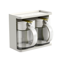 Modern housewife wall-mounted seasoning box household salt shaker seasoning jar kitchen high-end seasoning storage combination set