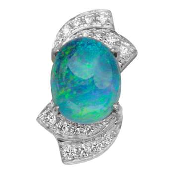 Asymmetric ab design! natural opal earrings