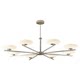 To the royal cream style living room Bauhaus chandelier