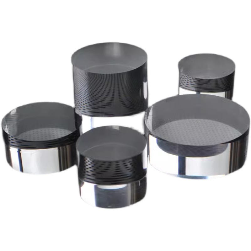 Acrylic cylindrical display table cosmetics heightened base figure storage high transparent jewelry display stand