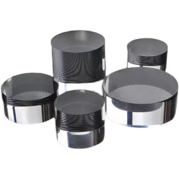 Acrylic cylindrical display table cosmetics heightened base figure storage high transparent jewelry display stand