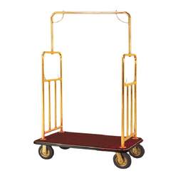 Southern hotel lobby luggage cart stainless steel trolley doorman concierge car airport FIT luggage trolley silent wheel