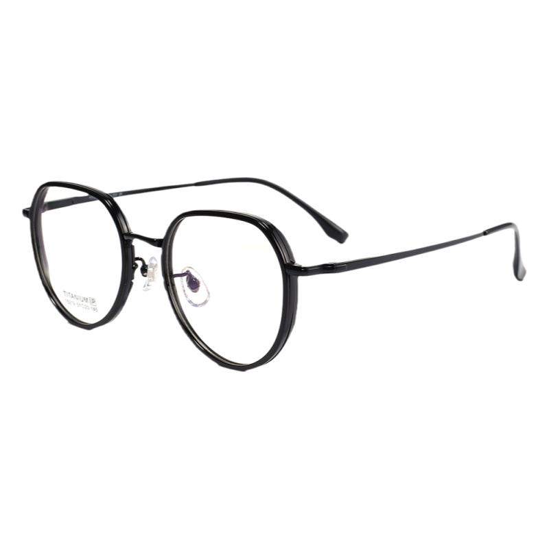 Ultra-light myopia glasses for women can be equipped with myopia degree display, small face, plain face, Korean style anti-blue light and anti-radiation professional glasses