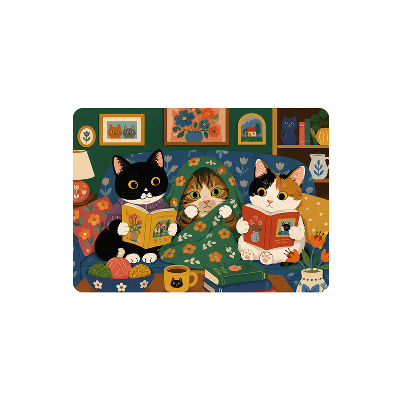 Bathroom floor mat cute cat cartoon diatom mud absorbent foot mat quick-drying non-slip bathroom bathroom bathing special