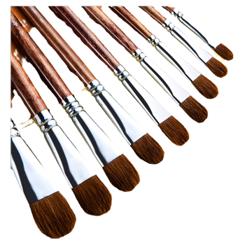 Acrylic gouache oil paint brush set