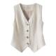 High-quality linen vest top