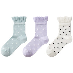 October Crystal Maternity Socks 45 Confinement Socks Postpartum Breathable Maternal Confinement Loose Socks Spring and Summer 3 Pairs