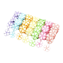 Clothing accessories colored pentagon flowers stereo embroidered water lace lace decorated clothing dress curtain cloth