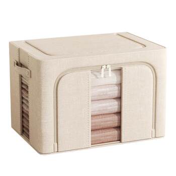 Top 1 storage box made of real cotton and linen! 110l super large capacity