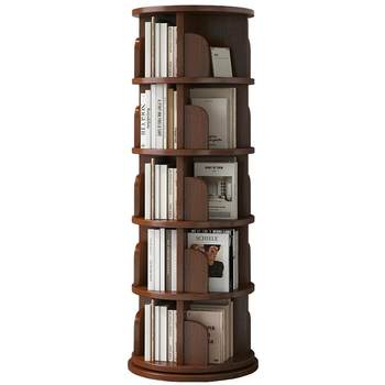 Thanksgiving and rewarding for lifelong warranty solid wood rotating bookshelf