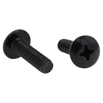 TM nickel-plated black cross large flat head screws black zinc mushroom head round head umbrella M2M2.5M3M4M5M6M8