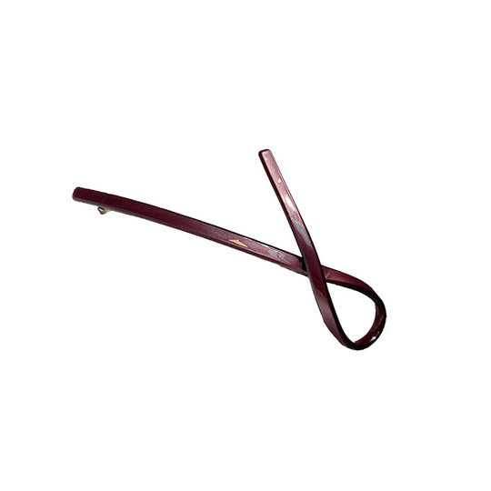 Korea's new style Dilireba's bangs side clip hairpin same style bow slender one-word clip spring clip