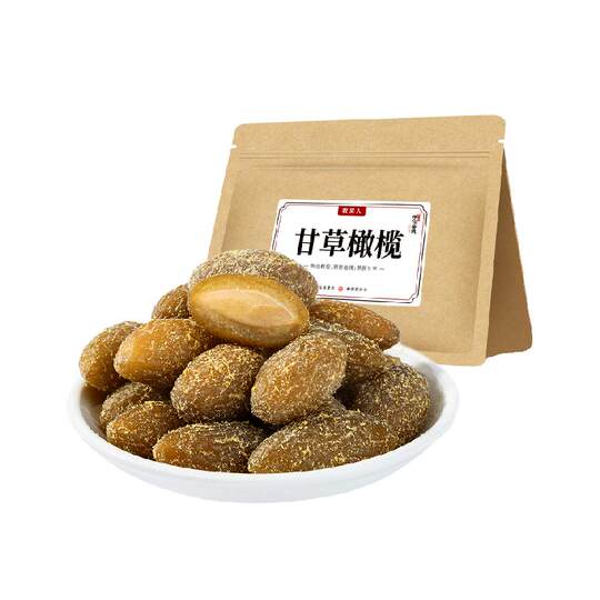 牧果人甘草丁香橄榄润喉新鲜果干清新口气原味休闲零食蜜饯旅行无