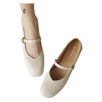 Daphne Genuine Leather Mary Jane Shoes Womens 2024 Summer New Shallow Mouth Womens Shoes Low Heel Single Shoes Sheepskin Small Leather Shoes