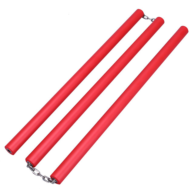 Sponge martial arts three-section stick stainless steel inner core beginner stick
