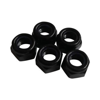 Black zinc plated 8 high strength lock nut