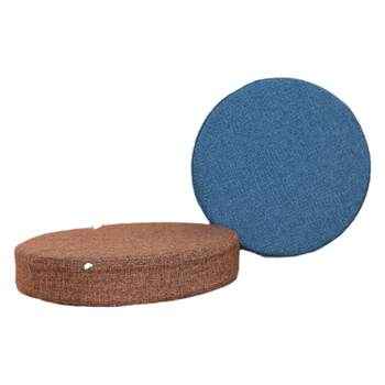 Linen round cushion rattan chair cushion