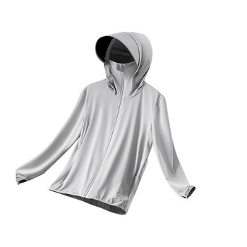 Sun protection clothing for men 2026 summer new outdoor anti-uv light and breathable ice silk large size fishing sun protection clothing jacket