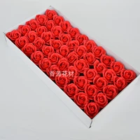 [Большой красный] 50 маленьких красных цветков одного стиля.