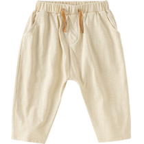 Davibella childrens pure cotton 90% pants 2024 summer fit new boy big PP pants male baby Harun pants child clothing